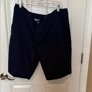 Puma Men's Navy Flat Front Performance Shorts